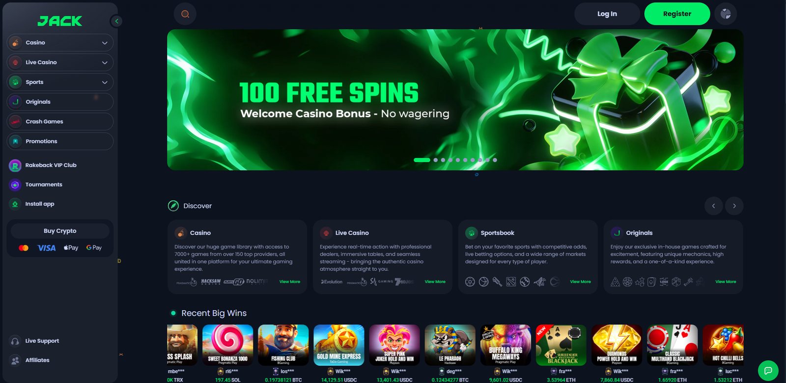Jackbit screenshot